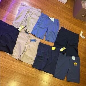 Boys shorts bundle of seven size XL (16) NWT various brands perfect for school